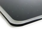 Viztex Tempered Glass Dry Erase Whiteboard - 30" x 40" - Jet Black-No sharp edges; all corners rounded and edges bevelled for safety. Can be mounted vertical or horizontal. Full mounting kit and instructions included.