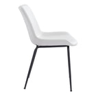 Zuo Byron Dining Chair - White - Set of 2-3 year limited warranty
