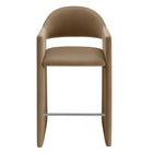 Modway Talia 41" Performance Velvet Bar Stool - Taupe-Arrives Fully Assembled
