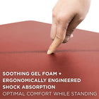 Mount-It! Anti-Fatigue Mat - 18" x 22" - Red-Rubberized gel foam