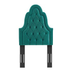 Modway Augustine Tufted Performance Velvet Twin Headboard - Teal-Durable Stain-Resistant Fabric