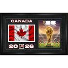 Frameworth Official FIFA World Cup 2026 Canada Flag & Trophy Framed Print - 15" x 24"-Officially licensed FIFA World Cup 2026 Flag & Trophy framed wall art for Team Canada.