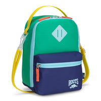 Roots Insulated Lunch Bag - 7L - Green Navy -Insulated Compartment: Keeps meals fresh and cool until lunchtime