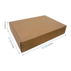 Reliabag Self Seal Corrugated Literature Mailer Boxes - 15.125" L x 11.125" W x 3" H - Kraft - 40 Pack-40pcs ships flat, save storage space