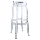 Modway Casper Backless Bar Stool - Clear-Transparent Polycarbonate Construction