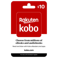 Kobo $10 Gift Card-Air Miles cannot be collected on Gift Card purchases.