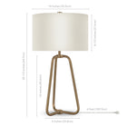 Hudson&Canal Marduk 25.5" Tall Table Lamp with Fabric Shade - Brass/White-Clean with a soft, dry cloth and no harsh chemicals or abrasive cleaning materials
