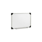 Dry-Erase Board, 24" x 18", Aluminum Frame/White-Dry-erase board features a laminated styrene surface and sturdy aluminum frame that withstands years of use