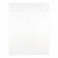 JAM Paper - Enveloppes pour catalogue à ouverture au sommet, fermeture adhésive, 9 x 12 po, blanc, 500/paquet (356828780)-Enveloppes blanches