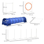 PawHut Dog Agility Training Equipment 5-Piece Set-Poles can be configured differently for different training routines 