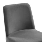 Modway Amplify Sled Base Performance Velvet Dining Side Chair - Gold/Grey-9