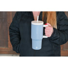 GROSCHE Aspen Insulated Water Tumbler with Handle - 32 oz. - Sky Blue-Triple-wall vacuum insulation