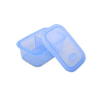 Minimal Silicone Bento Lunch Box - Blue - 900ml - Set of 2-BPA, BPS, PVC Free