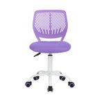 Homy Casa Teen Task Chair - Purple-360-degree swivel to sit and spin