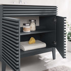 Modway Render 36" Bathroom Vanity - Grey/White-MDF and Particleboard