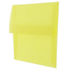 JAM Paper A2 Translucent Vellum Invitation Envelopes - 4.375" x 5.75" - Primary Yellow - 25 Pack (PACV606)-Size: A2 (4.38 x 5.75 inches)