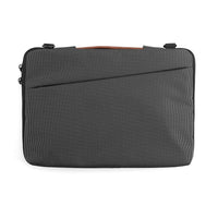 JCPal Tofino Messenger Sleeve for 13" MacBook / Surface Laptop / PC Laptop - Black-Water resistant outer, Black
