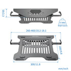 ShoppingAll VESA Laptop Mount Tray for Monitor Arms and Stands - Black-Adjustable clamp will fix a diverse laptop sizes and prevent your laptop from moving