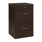 Office Star Alpine 2-Drawer Vertical Filing Cabinet - Espresso-2 storage drawers