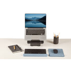 Fellowes Breyta Mousepad Wrist Rest with HEX Cushion - Blue-Made from 69% post-consumer recycled content and 100% recyclable with Fellowes takeback program