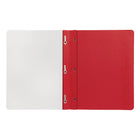 Staples 3-Tang Clear-Front Report Cover - Red - 10 Pack-Acetate front cover protects contents
