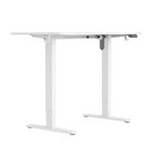 Uplite Electric Height Adjustable Standing Desk - White-All steel construction and a thick leg support system hold weights up to 154 lb
