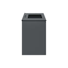 Modway Bryn 36" Wall-Mount Bathroom Vanity - Grey/Black-Ceramic Sink With Integrated Countertop