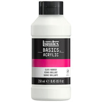 Liquitex Basics Acrylic Paint 104008, Gloss Varnish, 250 mL Bottle-Permanent gloss varnish used to protect finished painting