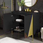 Modway Alchemist 36" Bathroom Vanity - Black-8" Centerset Holes