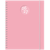 W.Maxwell 2026-27 Kibo Weekly Planner - 8.5" W x 11" H - Pink-August 2026 to July 2027