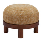 Zuo Gome Ottoman - Oat Yellow-Dimensions: 22.4" L x 22.4" W x 17.5" H