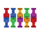 Charles Leonard Push Pin Style Super Strong Strength Magnets - Assorted Colors - 6 Packs of 10-Includes 10 per pack in blue, green, red, purple, and gold