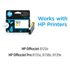 HP 923 Ink Cartridge - Standard Yield - Yellow-Page Yield: Approximately 400 pages