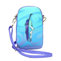 Oscardo Healing Feather by Michelle Stoney Phone Bag-Authentic Indigenous Art Designs - Showcases Indigenous art design by First Nations, Inuit, and Métis artists from across Canada, celebrating culture, creativity, and storytelling
