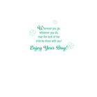 Mill Brook Studio St. Patrick's Day Greeting Cards & Envelopes - 5-3/8" x 7-3/4" - Clovers - 18 Pack-Printed on premium uncoated paper