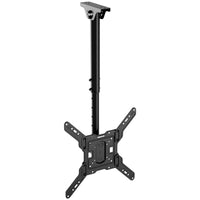 Mount-It! Full Motion Height Adjustable Ceiling TV Mount-Fits TVs up to 65" and 99 lb, making it perfect for both residential and commercial use