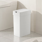 Elpheco PureSense-F Sensor Garbage Can Set - 2-Piece (9L & 15L) -  White-Modern Compact Design: The PureSense-F trash cans feature a slim, rectangular profile and a clean matte white finish