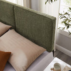 Modway Lindee Boucle Fabric King Headboard - Sage-Boucle Fabric Upholstery