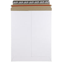 JAM Paper Photo Mailer Stiff Envelopes with Self Adhesive Closure, 9 x 11.5, White Recycled, 10 Pack (2PSWg)-Size: 6" x 8"