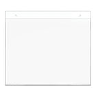 Deflecto Classic Image Sign Holder - 11"W x 8.5"H - Clear-Pre-drilled holes make wall mounting easy