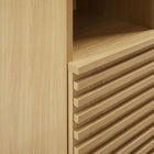 Modway Render Tall Narrow Bathroom Storage Cabinet - Oak-Wood Grain Laminate