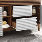 Modway Render 48" Single Sink Compatible Bathroom Vanity Cabinet - White/Walnut-Full-Extension Drawers