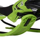 Soozier Kids Snow Racer Sled with Padded Rubber Seat - Green-Complete with suspension spring to keep slide steady 