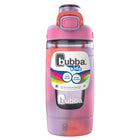 Bubba Kids Flo Water Bottle - 16 oz (473 ml) - Wide Mouth - Silicone Sleeve - Push Button Lid - Lavender/Frost/Tie Dye-Guaranteed for life. *Limited warranty only applicable in US & Canada