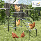 PawHut Chicken Coop Perches with Swing-Encourages natural behaviors like climbing and jumping, keeping two to five chickens healthy 