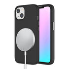 AXS PROTech MagSafe Compatible Dual-layered Anti-Shock Case with Raised Lips for Apple iPhone 13 mini - Black-Shock resistant