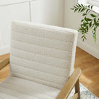 Modway Jensen Boucle Fabric Accent Chair - Ivory-Padded Foam