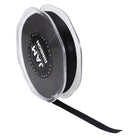 JAM Paper Double Faced Satin Ribbon - 3/8" W x 25 yd. - Black-Size: 0.375" x 25 yards