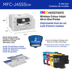 Brother INKvestment MFC-J4555DW Wireless Colour Inkjet All-in-One Printer-At your side support. For customer service, visit us at www.brother.ca/support-center