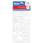 Creative Start Self-Adhesive Letters, Numbers and Symbols - 2" - White - 133 Pack-This set includes 133 self-adhesive letters, numbers, and symbols for creating clear and customizable signage